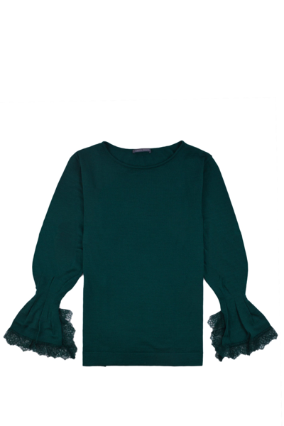 Shop Alberta Ferretti Sweater In Verde