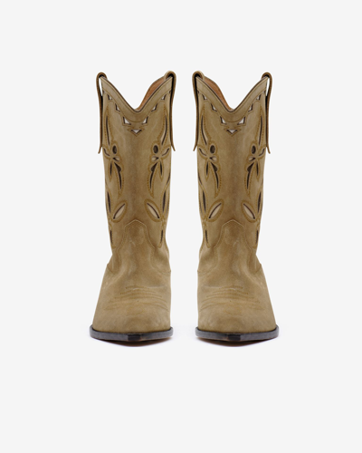 Shop Isabel Marant Duerto Suede Cowboy Boots In Brown