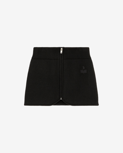 Shop Isabel Marant Étoile Olgane Skirt In Black