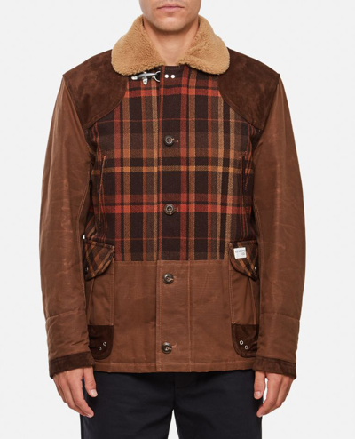 Shop Fay Archive Caban Jacket In Brown