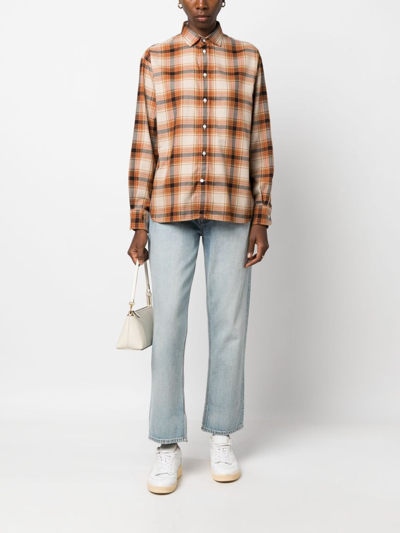 Shop Polo Ralph Lauren Plaid-check Pattern Shirt In Brown