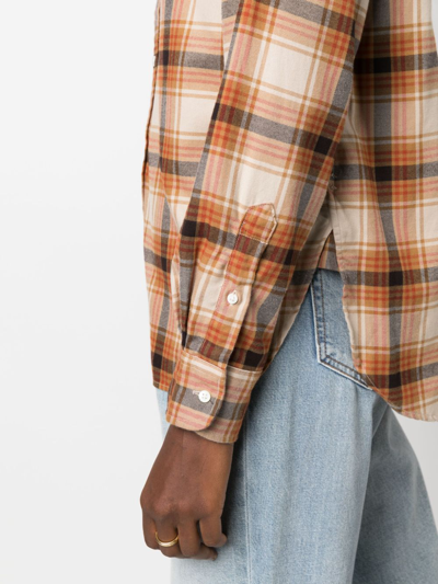 Polo Ralph Lauren Plaid-check Pattern Shirt In Brown