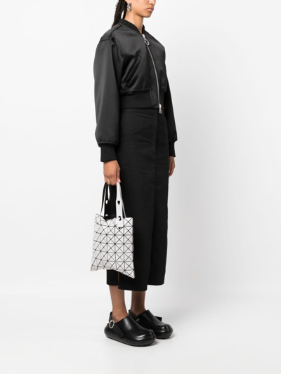 Shop Bao Bao Issey Miyake Lucent Geometric-panelled Tote Bag In White