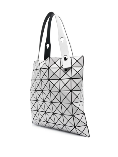 Bao Bao Issey Miyake Lucent Geometric-panelled Tote Bag In White