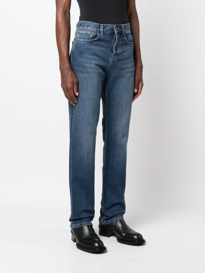 Shop Zadig & Voltaire Straight-leg Cotton Jeans In Blue