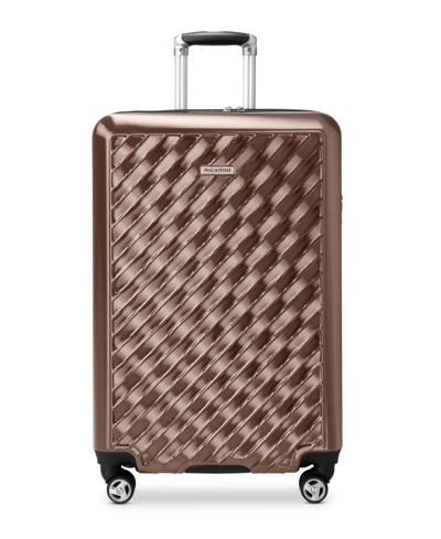 Shop Ricardo Melrose Hardside 25" Check-in Spinner Suitcase In Bronze