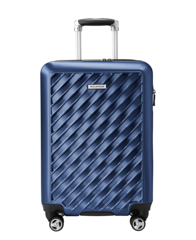 Shop Ricardo Melrose Hardside 20" Carry-on Spinner Suitcase In Prussian Blue