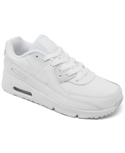 Shop Nike Little Kids' Air Max 90 Casual Sneakers From Finish Line In White