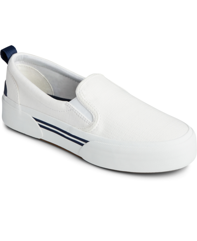 Shop Sperry Women's Pier Wave High Slip On Sneakers In White