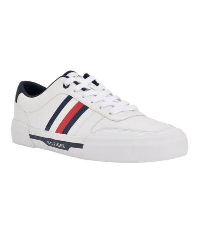 Tommy Hilfiger Men's Pati Casual Lace Up Sneakers Men's Shoes In White  Multi