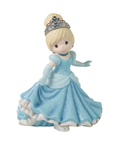 Shop Precious Moments 100th Anniversary Celebration Disney 100 Cinderella Bisque Porcelain Limited Edition Figurine In Multicolored