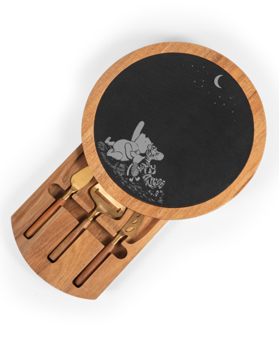 Shop Toscana Disney's Winnie The Pooh Insignia Acacia And Slate Charcuterie Board With Cheese Tools In Acacia Wood Slate Black With Gold Accent