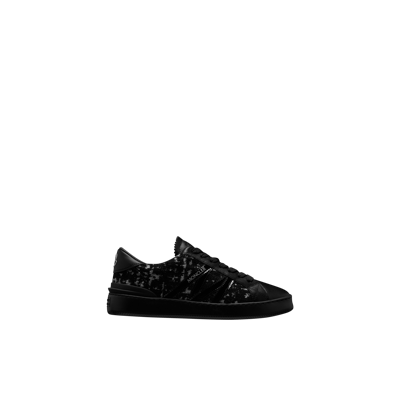 Shop Moncler Collection Monaco M Sneakers Black