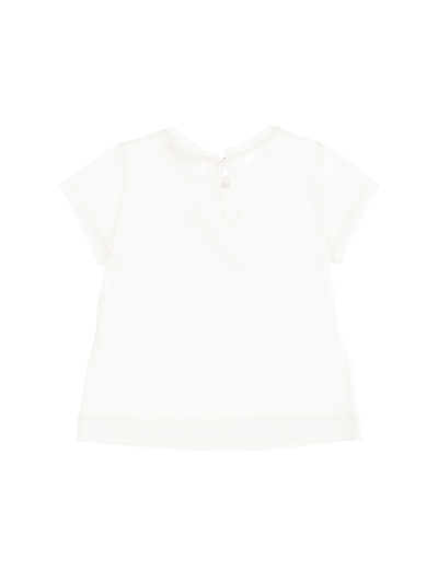 Shop Monnalisa Sweet Treats Print Cotton T-shirt In White