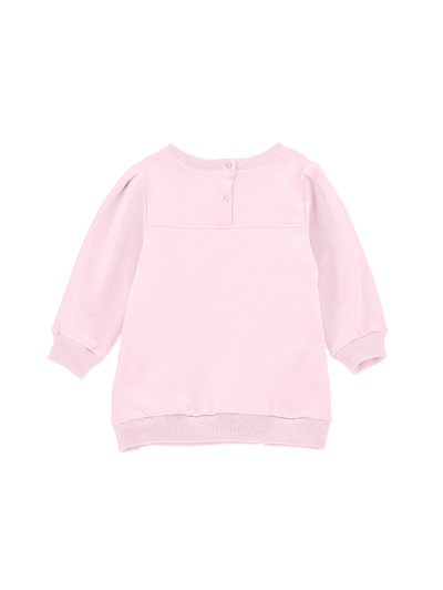 Shop Monnalisa Sweatshirt Dress With Heart In Pink