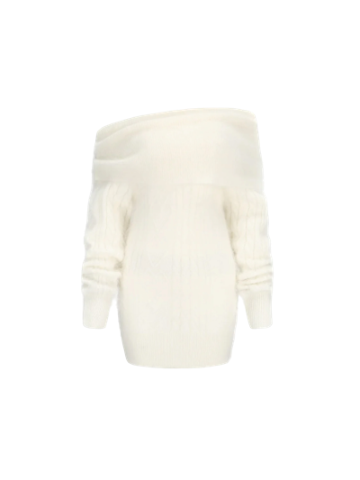 Shop Nana Jacqueline Alison Sweater Dress (white) (final Sale)