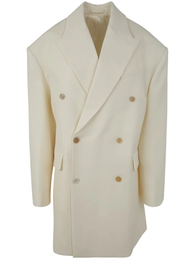 Shop Wardrobe.nyc Double Breasted Oversized Coat Clothing In White