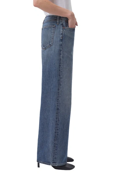 Shop Agolde Lex High Waist Wide Leg Organic Cotton Jeans In Swing