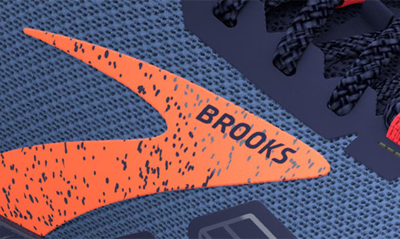 Shop Brooks Cascadia 17 Gore-tex® Waterproof Hiking Shoe In Navy/ Bittersweet/ Peacoat