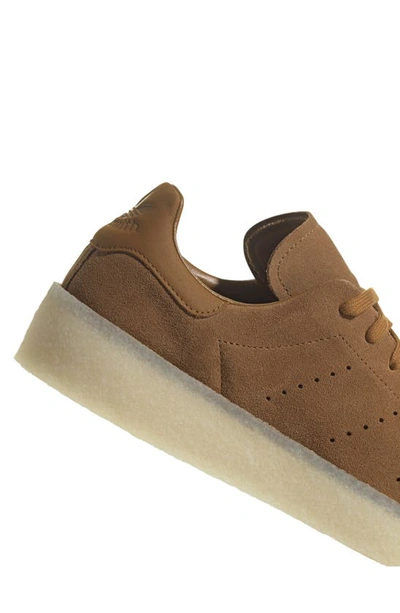 Shop Adidas Originals Stan Smith Crepe Sole Sneaker In Bronze/ Brown/ Off White