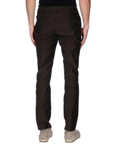 Shop Dondup Casual Pants In Dark Brown