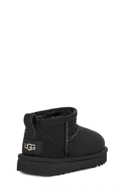 Shop Ugg Kids' Classic Ultra Mini Water Resistant Boot In Black