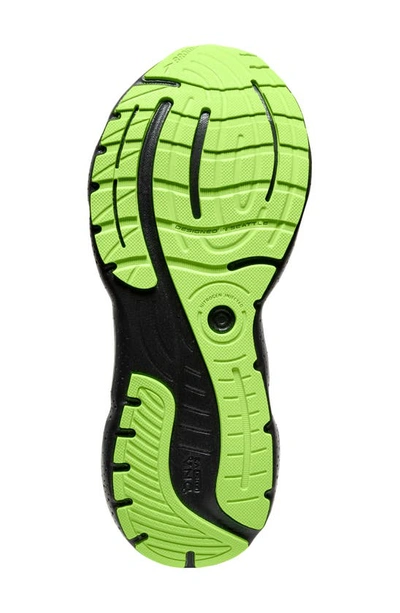 Shop Brooks Glycerin Stealthfit 20 Running Shoe In Black/ Pearl/ Green Gecko