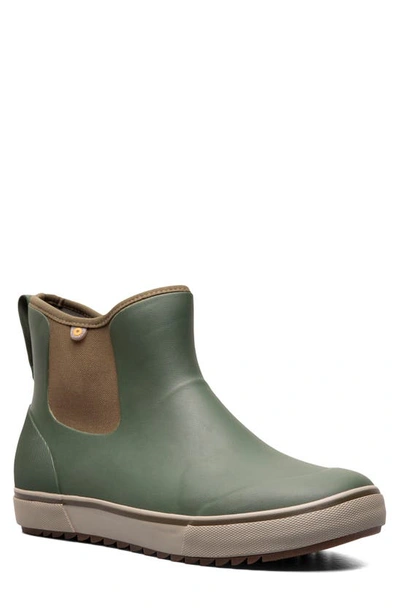 Shop Bogs Kicker Chelsea Waterproof Rain Boot In Dark Green Multi