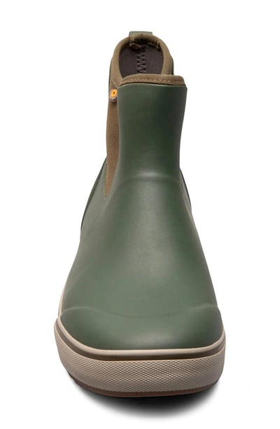 Shop Bogs Kicker Chelsea Waterproof Rain Boot In Dark Green Multi