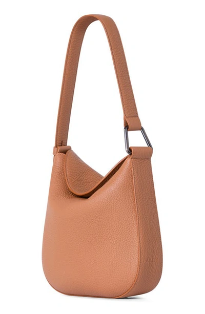 Shop Akris Little Anna Leather Hobo Bag In 126 Cuoio