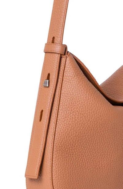Akris Anna Little Leather Hobo Bag In 126 Cuoio