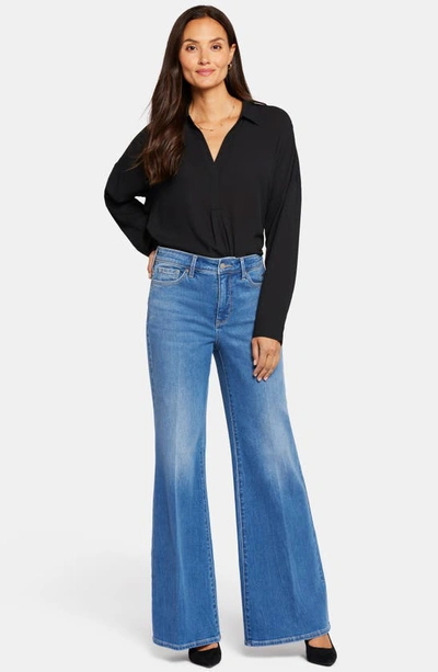 Nydj Mia Palazzo High Waist Flare Jeans In Fairmont