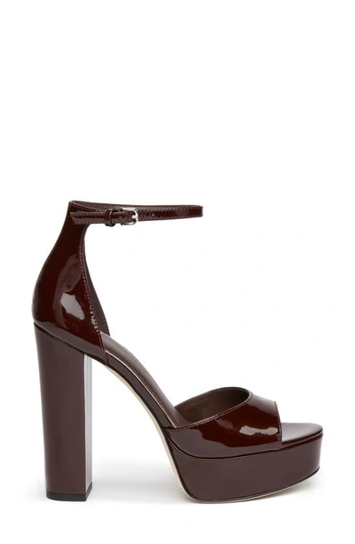 Shop Paige Cory Ankle Strap Platform Sandal In Black Cherry