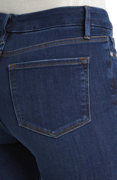 Shop Frame Le Mini Seamed Split Hem Bootcut Jeans In Majesty