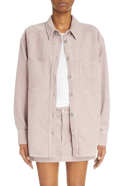 Shop Isabel Marant Étoile Randal Button-up Shirt In Lilac