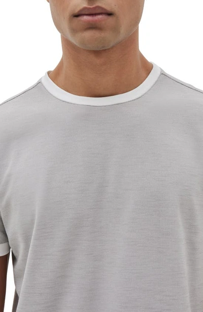 Shop Robert Barakett Whitner Cotton Blend T-shirt In Grey
