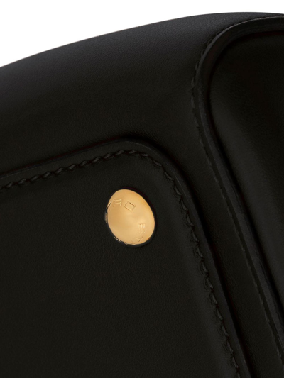 Shop Etro Mini Leather Vela Bag In Nero
