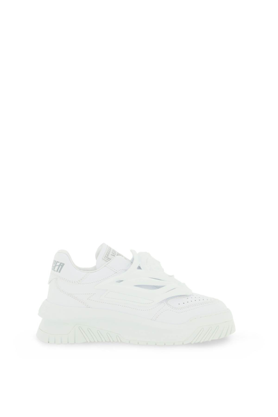 Shop Versace Odissea Sneakers Women In White
