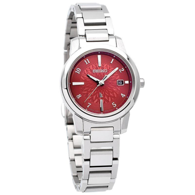 Pre-owned Seiko Lukia I Collection Ssqv085 Titanium Atomic Radio Solar Watch Women