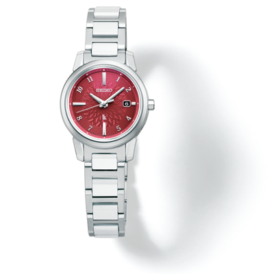 Pre-owned Seiko Lukia I Collection Ssqv085 Titanium Atomic Radio Solar Watch Women