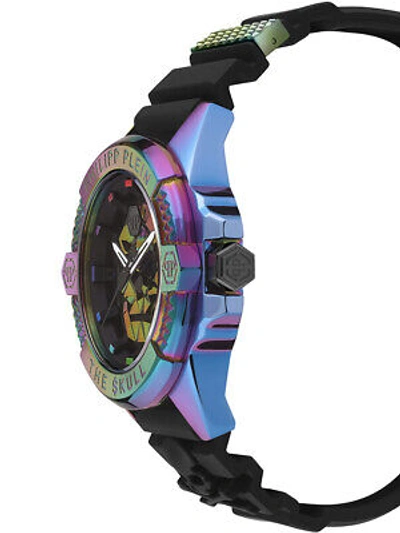 Pre-owned Philipp Plein Pwaaa2123 The Skull 44mm Mens Watch 44mm 5atm