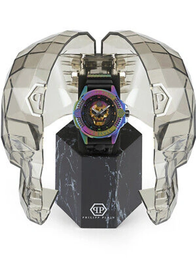 Pre-owned Philipp Plein Pwaaa2123 The Skull 44mm Mens Watch 44mm 5atm