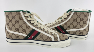 GUCCI Pre-owned Men's  Tennis 1977 High Top Sneaker Us Size 8.5 Newinbox Ships Free (21632) In Multicolor