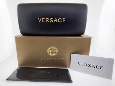 Pre-owned Versace Sunglasses 2212 10027p 57mm Gold Frame With Brown Mirror Gold Lenses In Gray