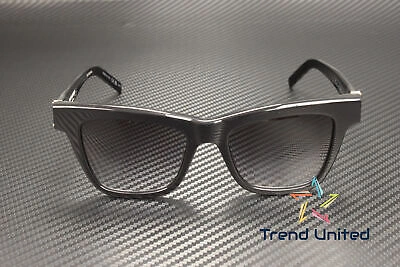 Pre-owned Saint Laurent Sl M106 002 Cat Eye Acetate Black Grey 52 Mm Women's Sunglasses In Gray