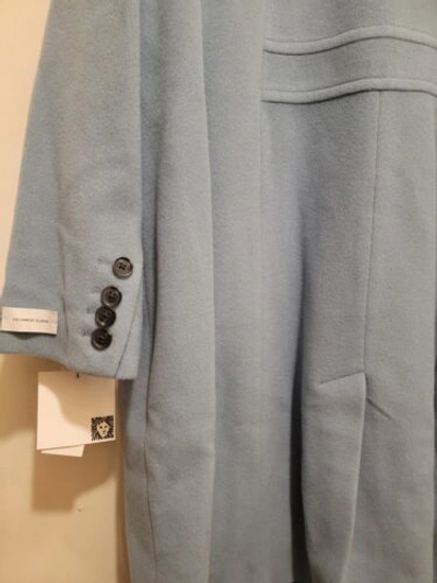 Pre-owned Anne Klein Women's Plus Cashmere Blend Coat Powder Blue Sz 16w