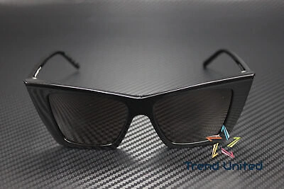 Pre-owned Saint Laurent Sl 372 001 Cat Eye Acetate Black 54 Mm Women's Sunglasses