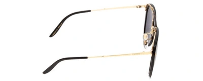 Pre-owned Gucci Gg0672s Unisex Aviator Sunglasses In Black Gold Tortoise Havana/grey 58 Mm In Gray