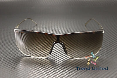 Pre-owned Saint Laurent Sl 519 Mask 003 Mask Havana Gold Brown 99 Mm Women's Sunglasses