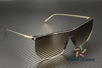 Pre-owned Saint Laurent Sl 519 Mask 003 Mask Havana Gold Brown 99 Mm Women's Sunglasses